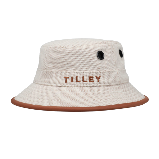 Leather Canvas Bucket - Tan