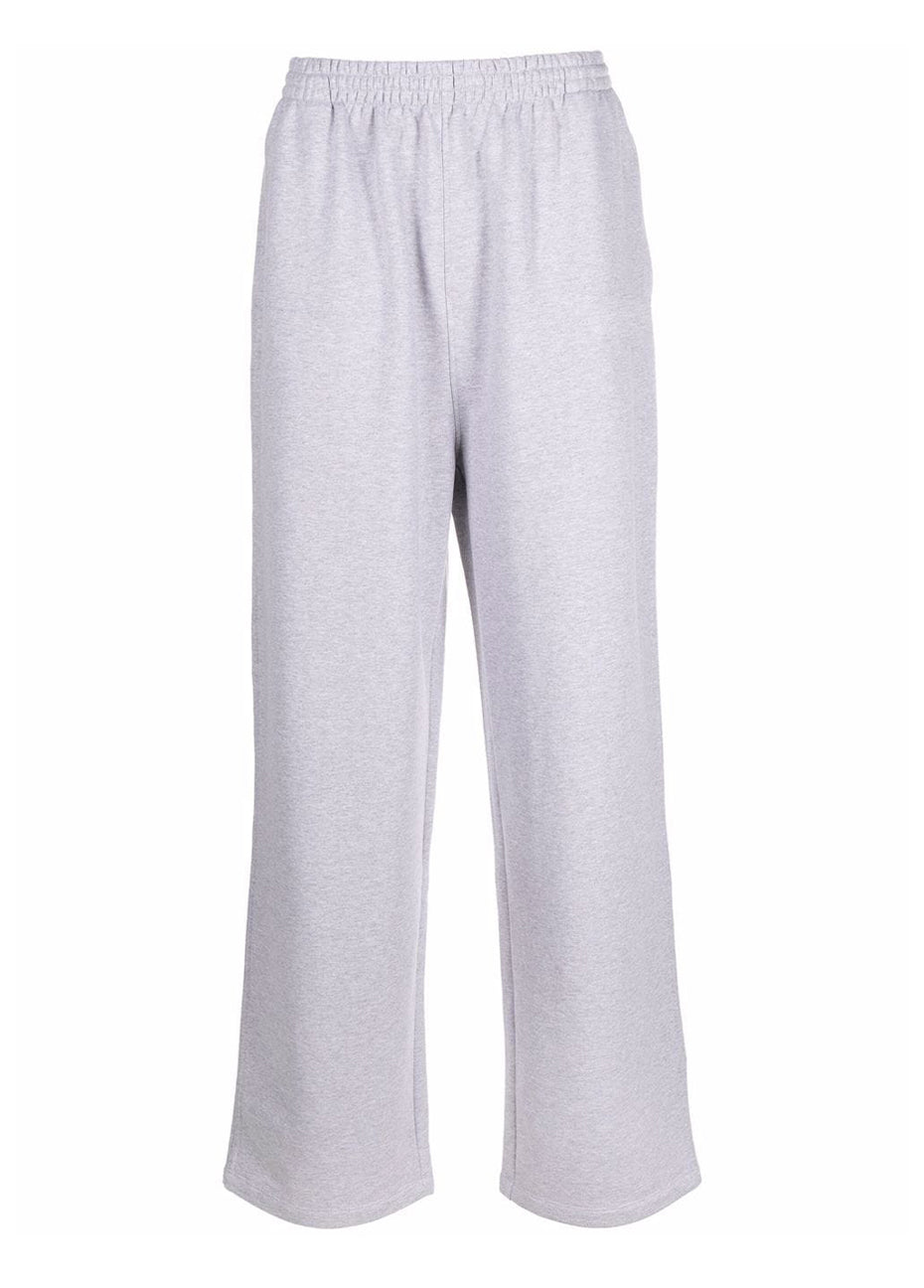 Wide Leg Sleep Track Pant - Grey Pink Tartan