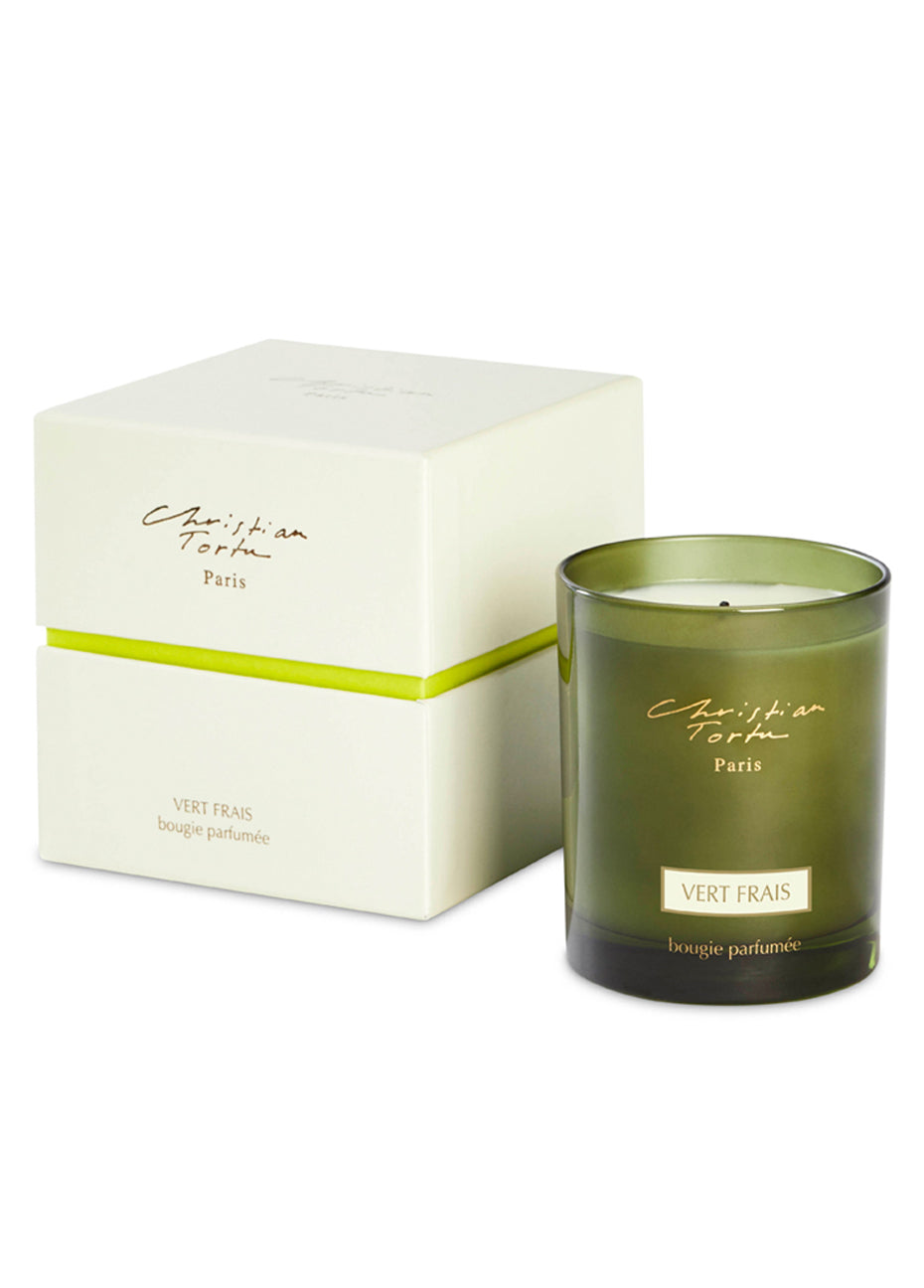 Candle - Fresh Green / Vert Frais Pink Tartan