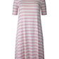 T-Shirt Dress - Pink Stripe Pink Tartan