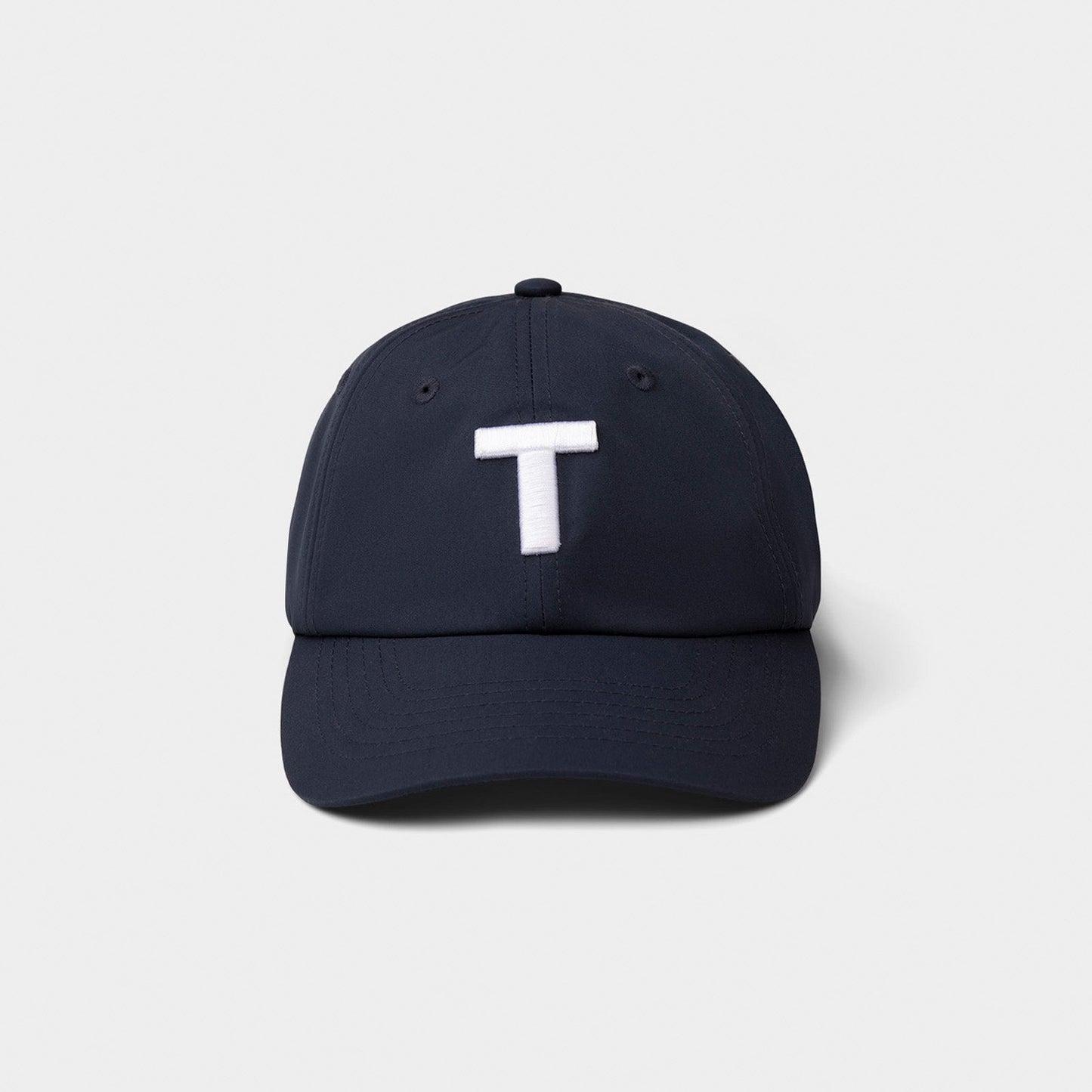 T Logo Golf Cap - Navy Pink Tartan