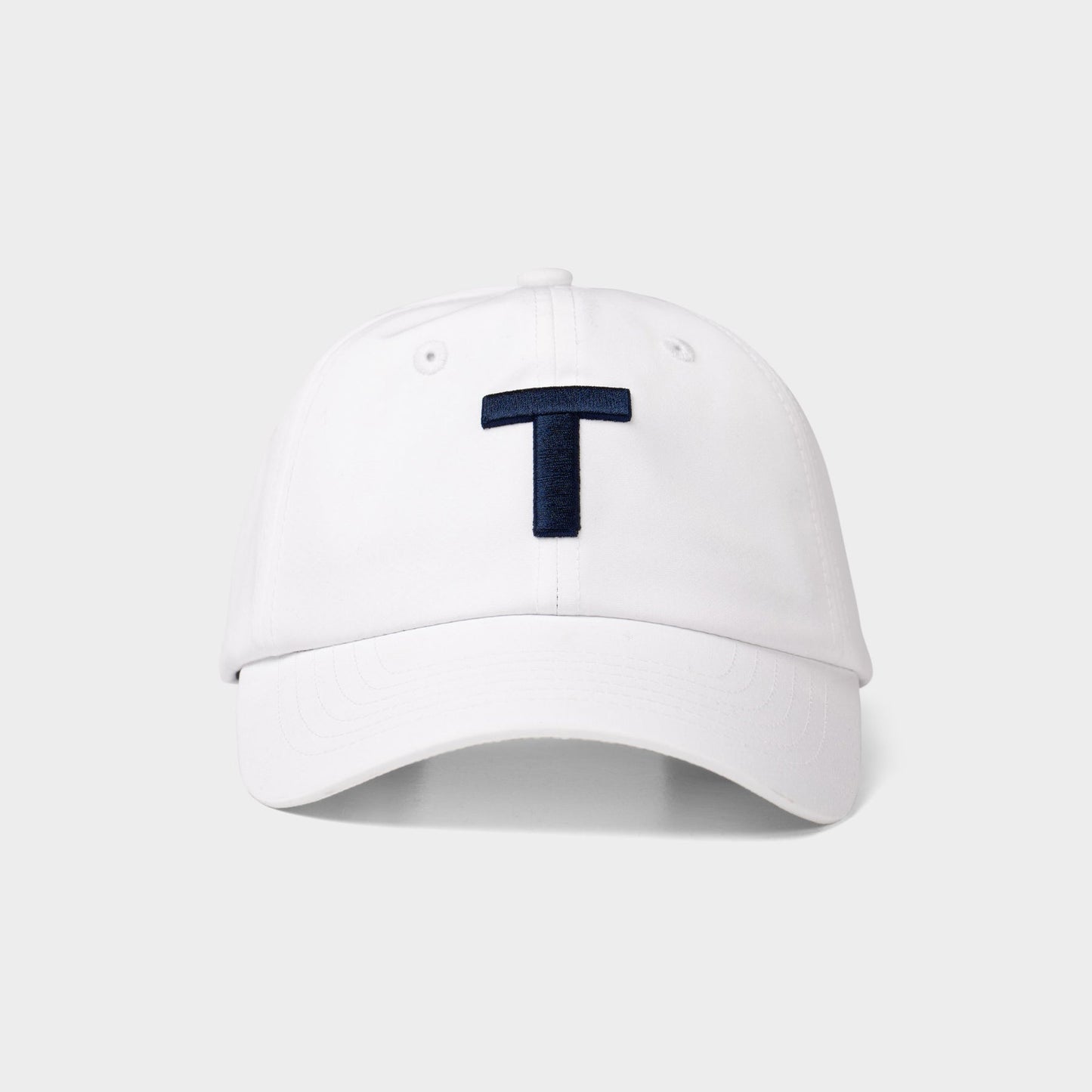 T Logo Golf Cap - White Pink Tartan