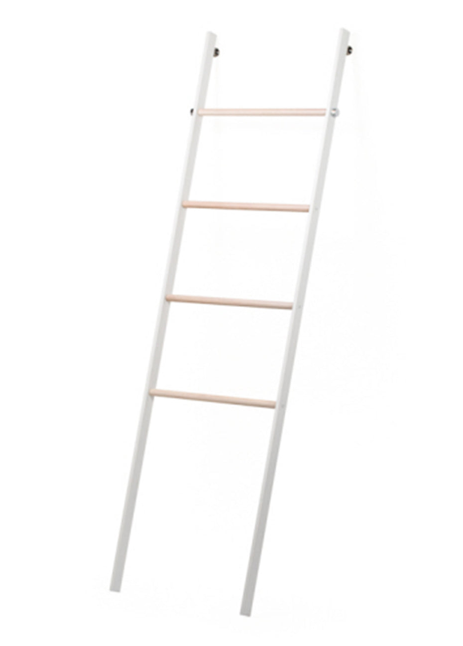 Towel Rack Ladder - White Pink Tartan