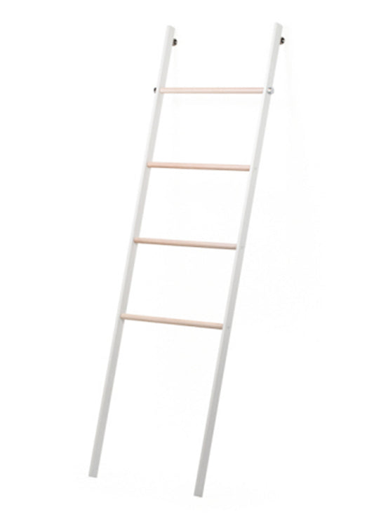Towel Rack Ladder - White Pink Tartan