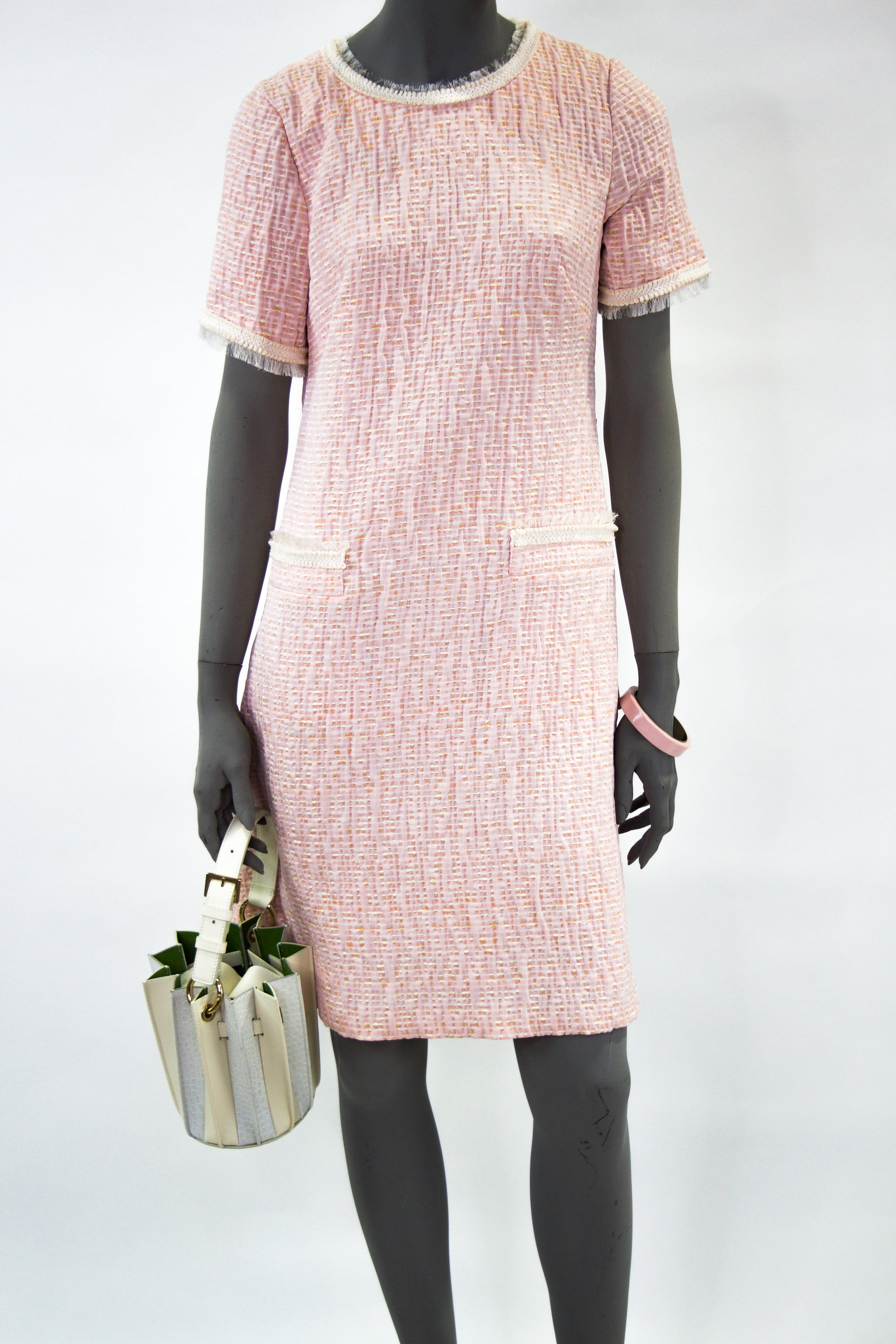 Goldie Pocket Dress - Pink Pink Tartan