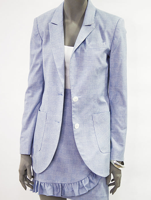 Prince of Wales Blazer - Blue Pink Tartan