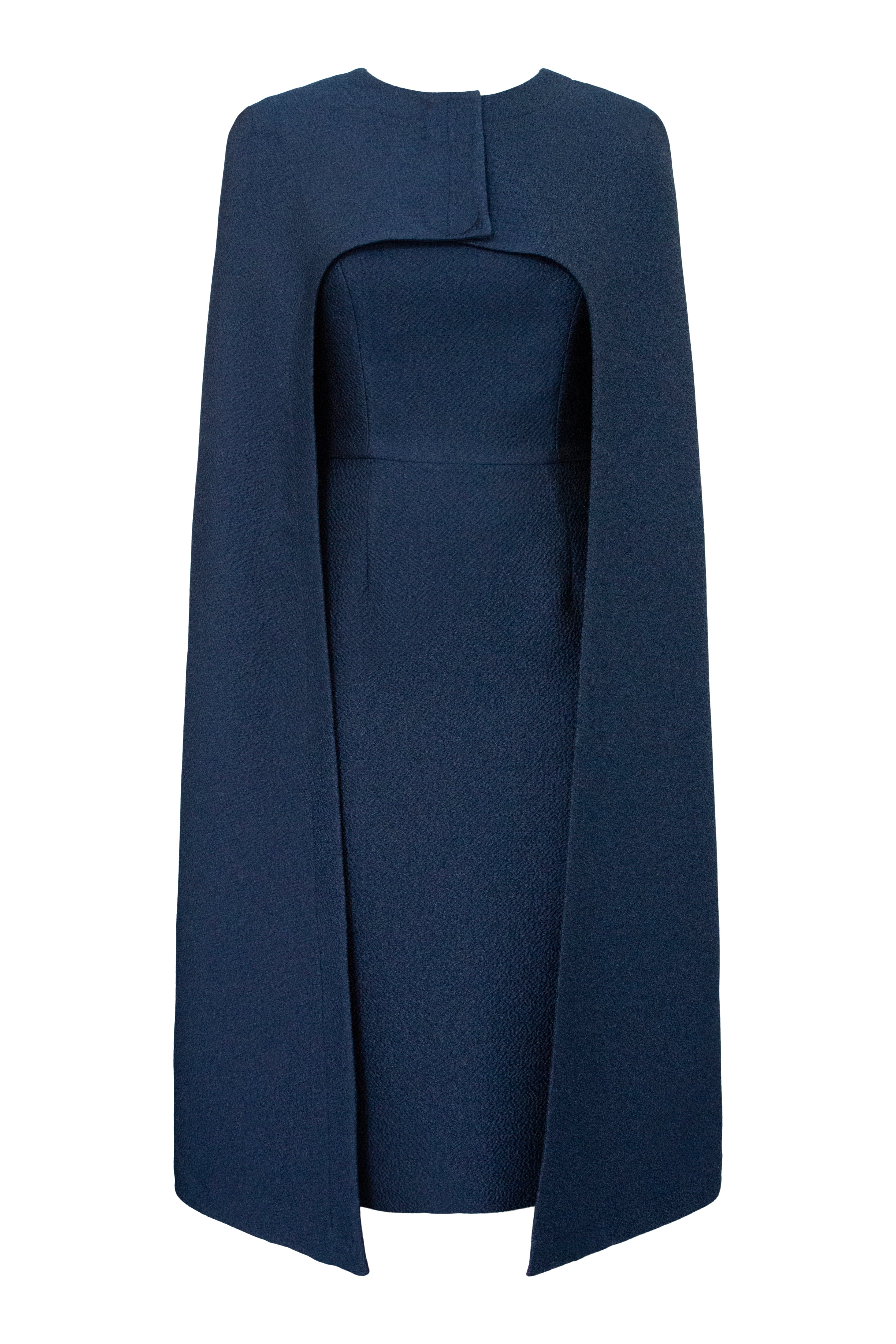 Navy 2024 cape dress