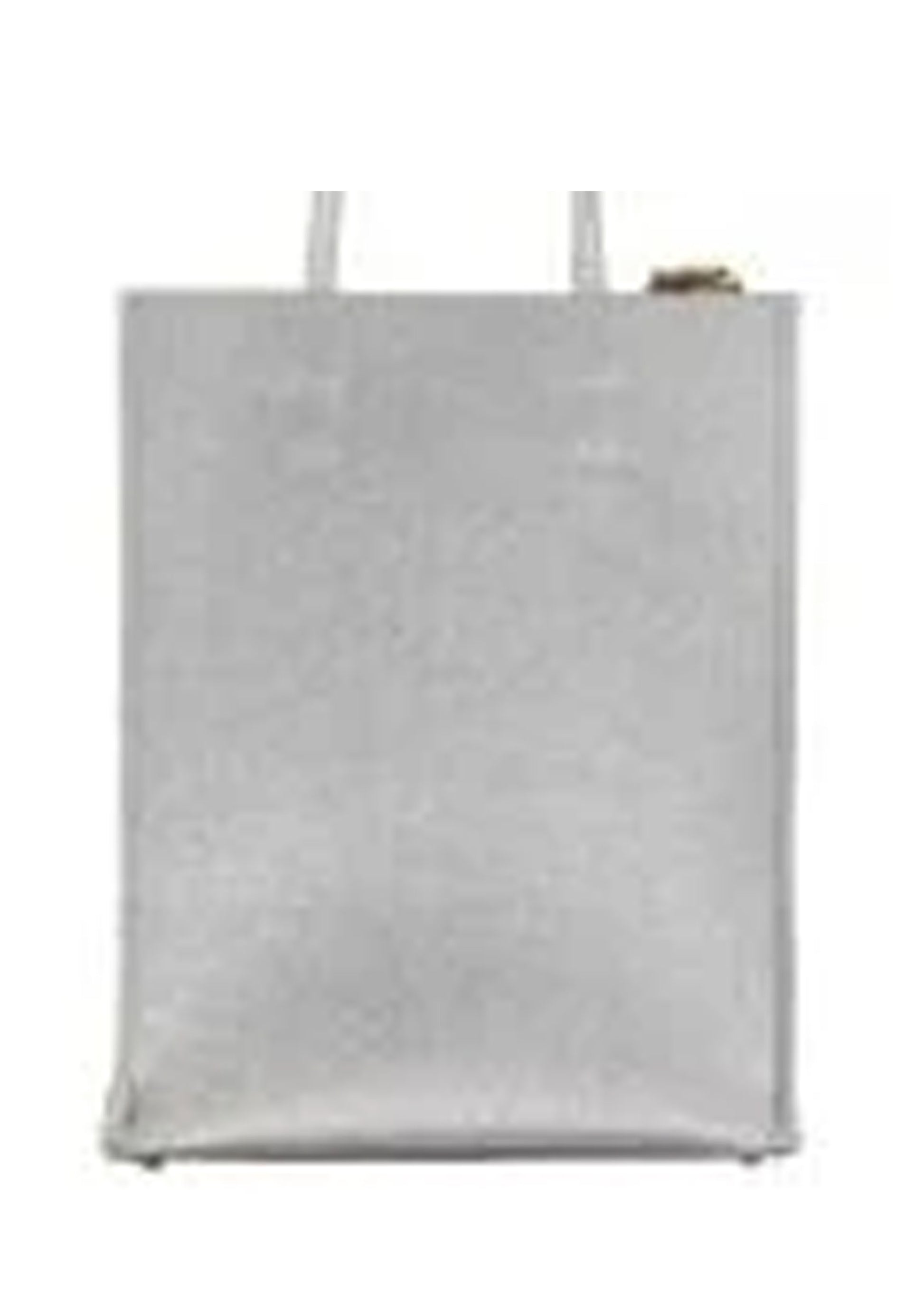 N21 Shopping Bag / Logo Tote - Silver Glitter Pink Tartan