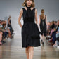 Taffeta V-Neck Cocktail Dress - Black Pink Tartan