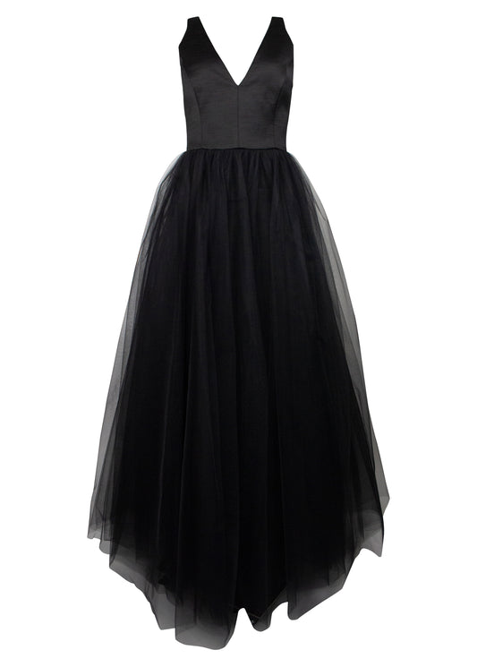 Natalie Tulle Dress - Black Pink Tartan