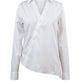 Asymmetric Tailored Shirt - White Pink Tartan