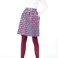 Jacquard Skirt - Purple & Blue Pink Tartan