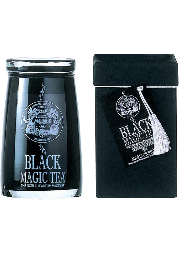 MF Black Magic Tea Glass Jar Pink Tartan