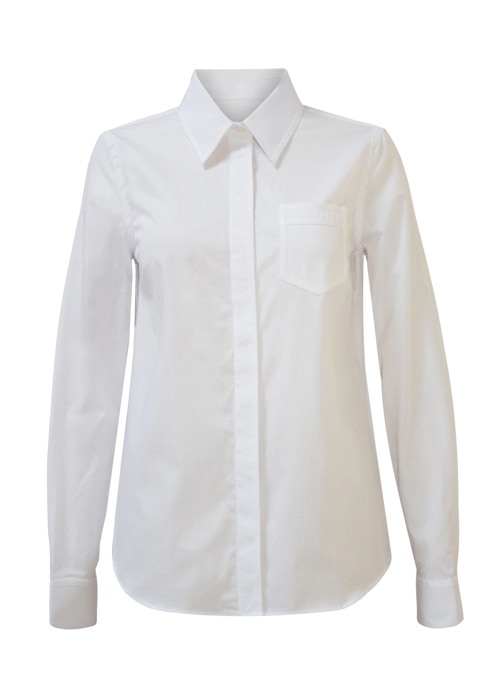 Trompe L'Oeil Shirt- White/White Pink Tartan