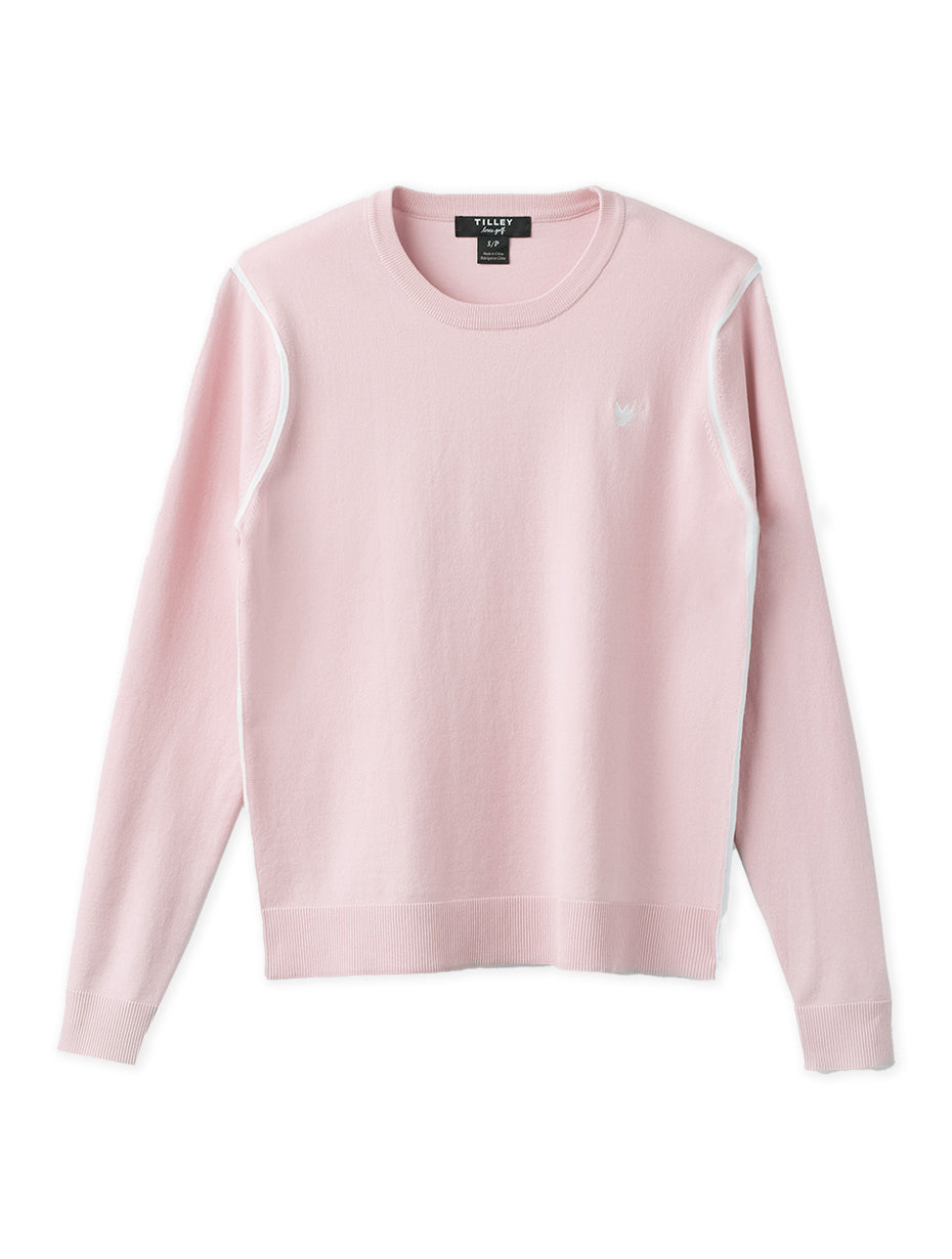 Classic Crewneck Sweater - Pink Pink Tartan