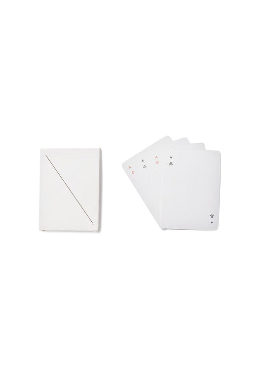 Minim Playing Cards - White Pink Tartan