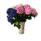 Hand Painted Italian Vase Pink Tartan