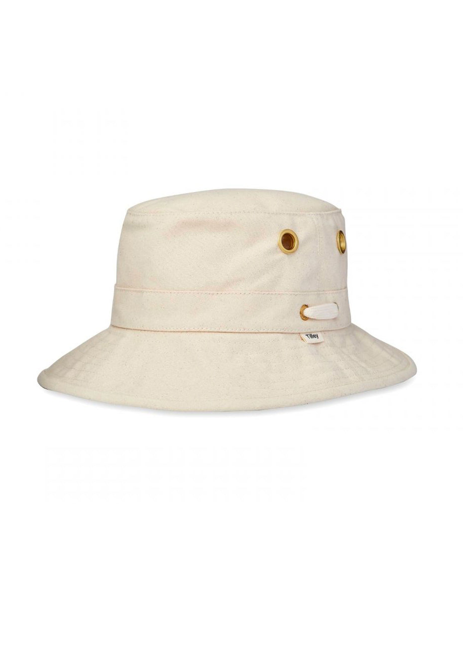 Tilley Bucket Hat - Cream Pink Tartan